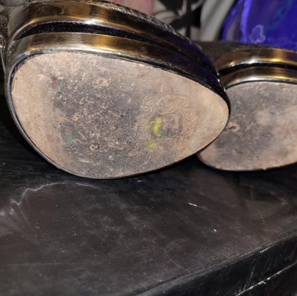 Black label Croc crystal high heel open toe pumps - Picture 5 of 6